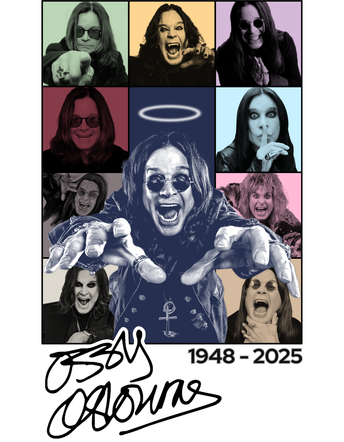 Cincinnati All-Stars Ozzy Osbourne Tribute Show Parkinsons Fundraiser Shirt