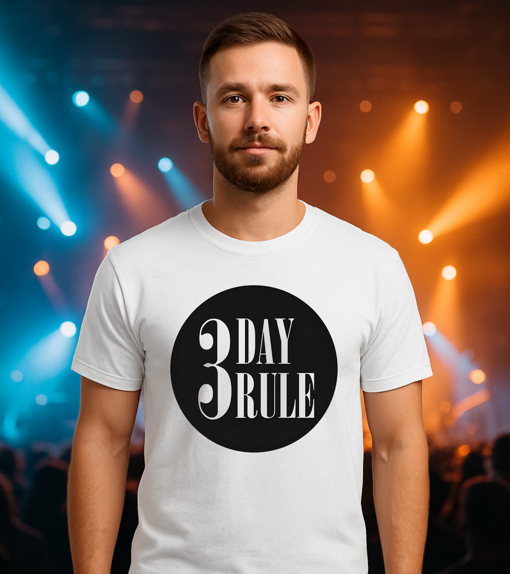 Official 3 Day Rule Logo Tee